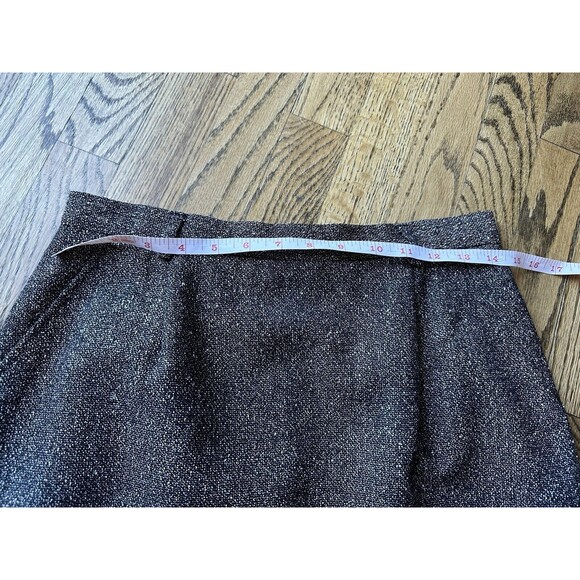 Vtg 90s Pendleton Womens 8 Wool Blend Black White Tweed Pocket Pencil Skirt EUC - Picture 6 of 10